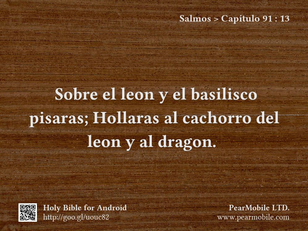 Salmos, Capítulo 91:13